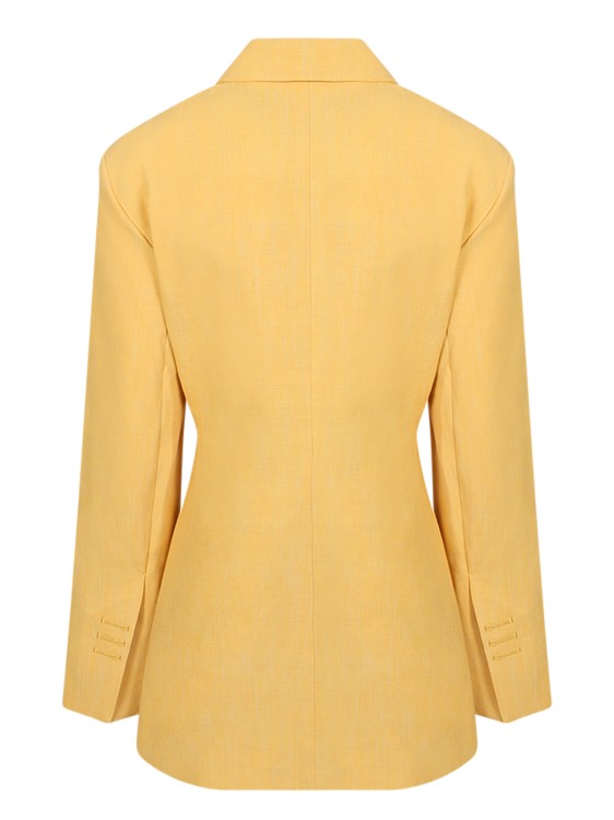 Shop Jacquemus Yellow Tibau Jacket