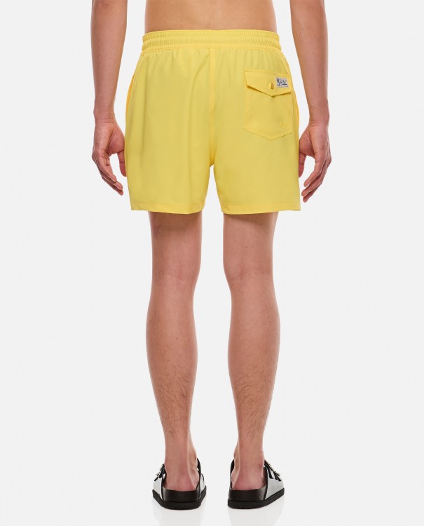 Shop Polo Ralph Lauren Mid Trunk Swimshorts In Brown