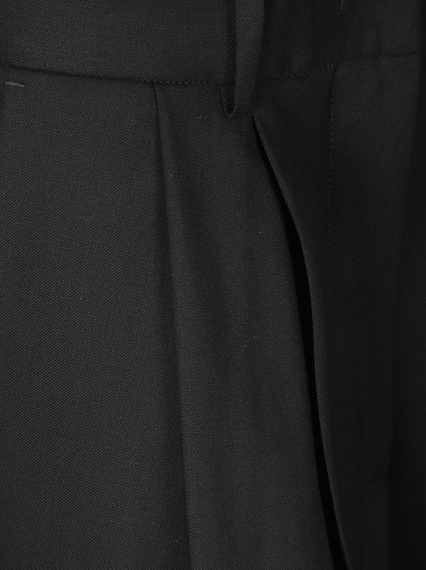 P.a.r.o.s.h P. A.r. O.s. H. Wide Leg Trousers With Pences In Black