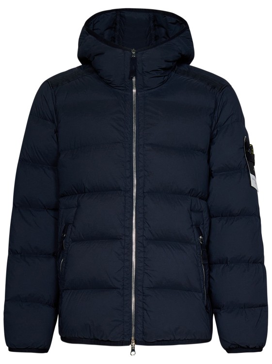 STONE ISLAND NAVY BLUE QUILTED DOWN JACKET
