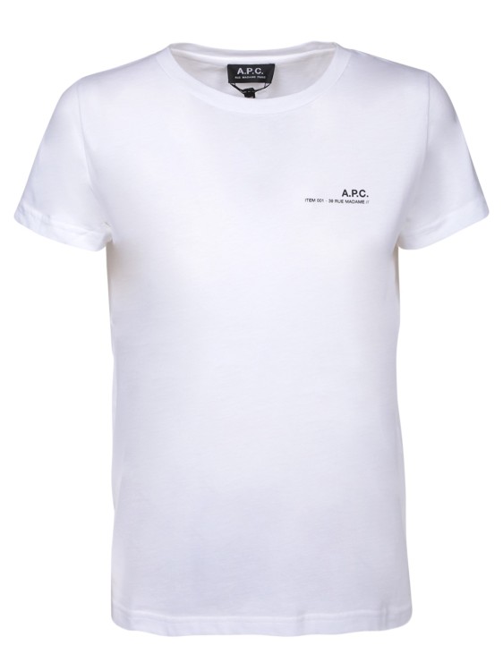 Shop Apc White Cotton T-shirt