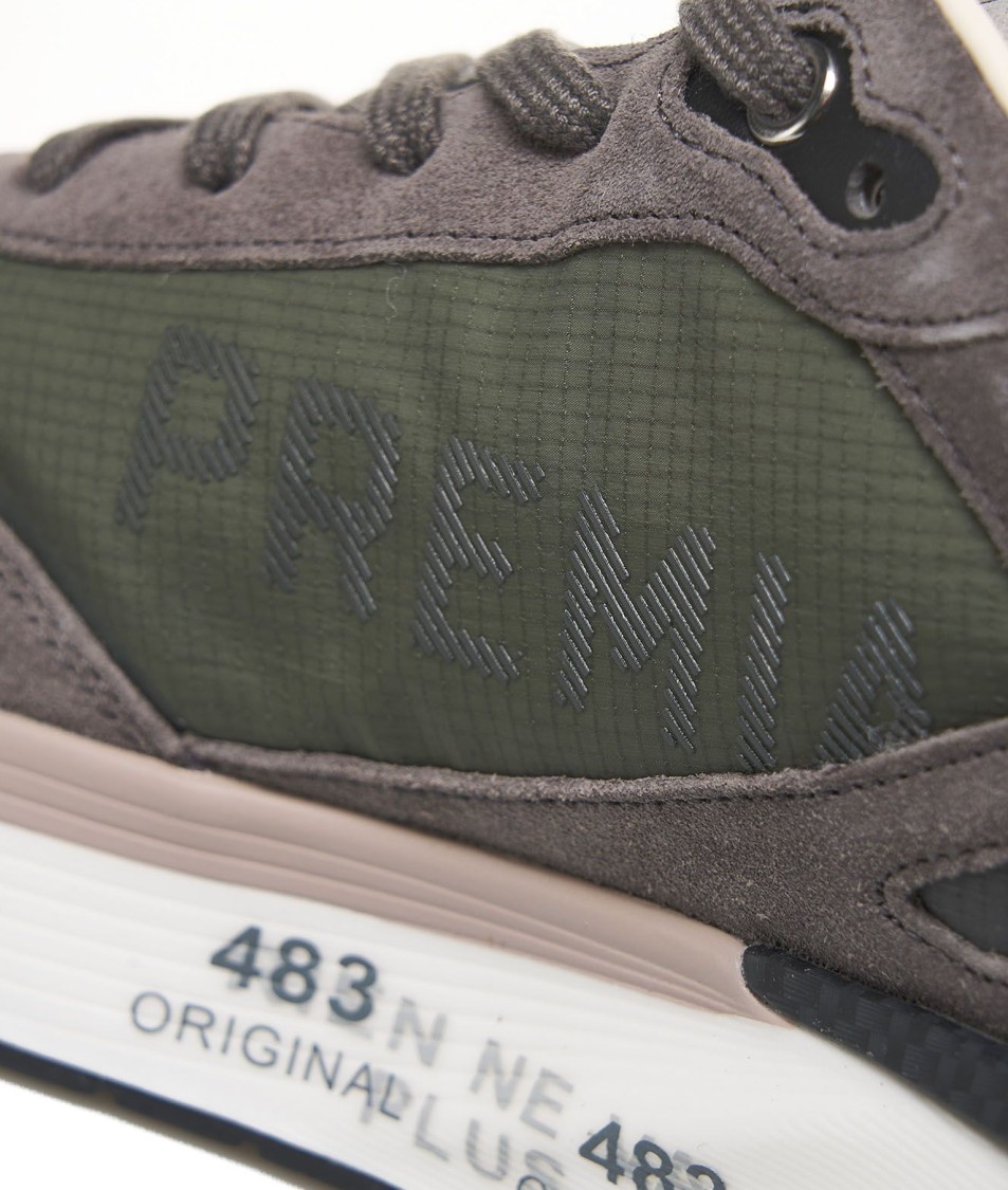 Shop Premiata Moerun Sneakers In Grey