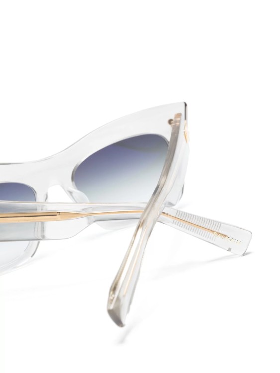 Shop Balmain Sunglasses B-ii Gray In White