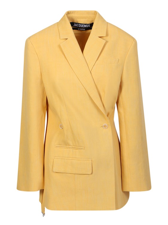 Shop Jacquemus Yellow Tibau Jacket