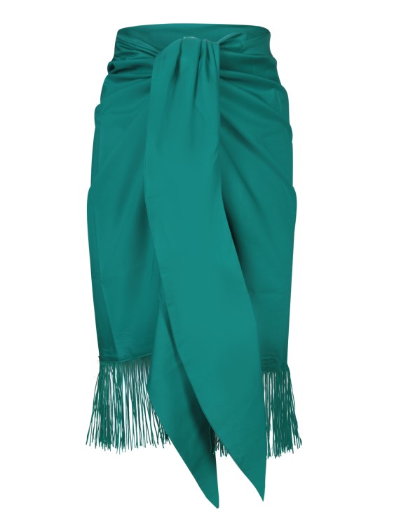 Shop Panarehi Asymmetrical Pareo Skirt In Blue