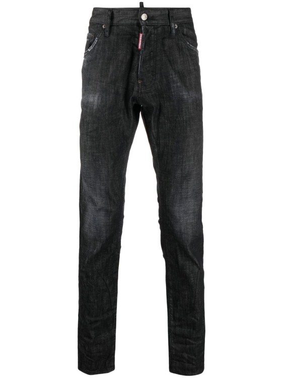 Shop Dsquared2 Tapered Slim-cut Jeans In Black