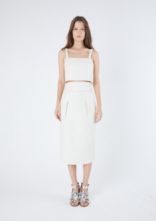 Shop Coolrated Top Milan Off White