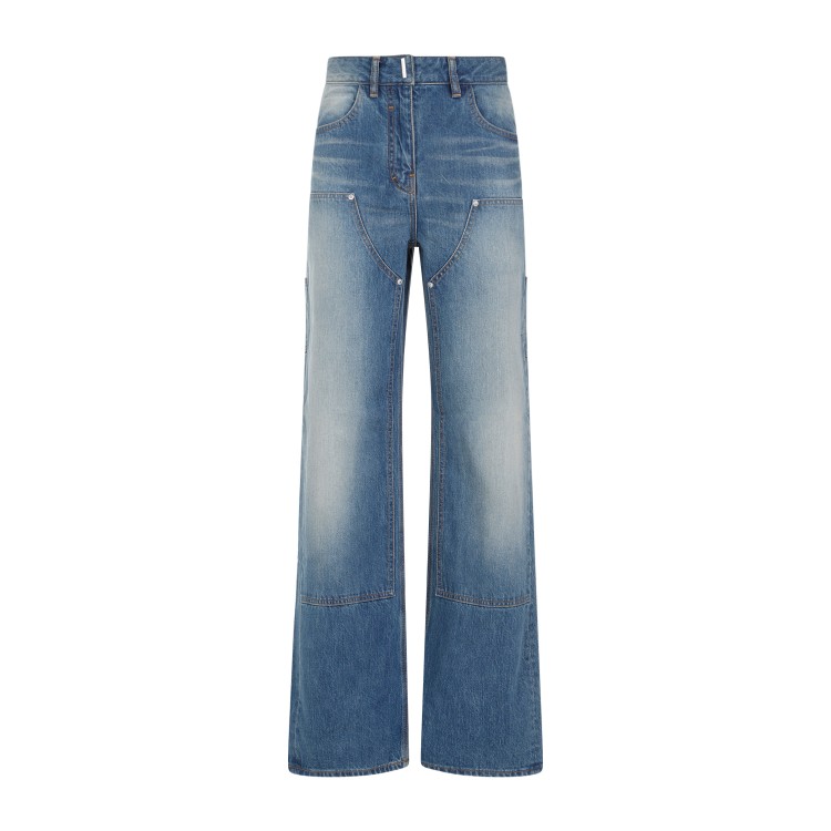 Givenchy Deep Blue Cotton Jeans In Blue