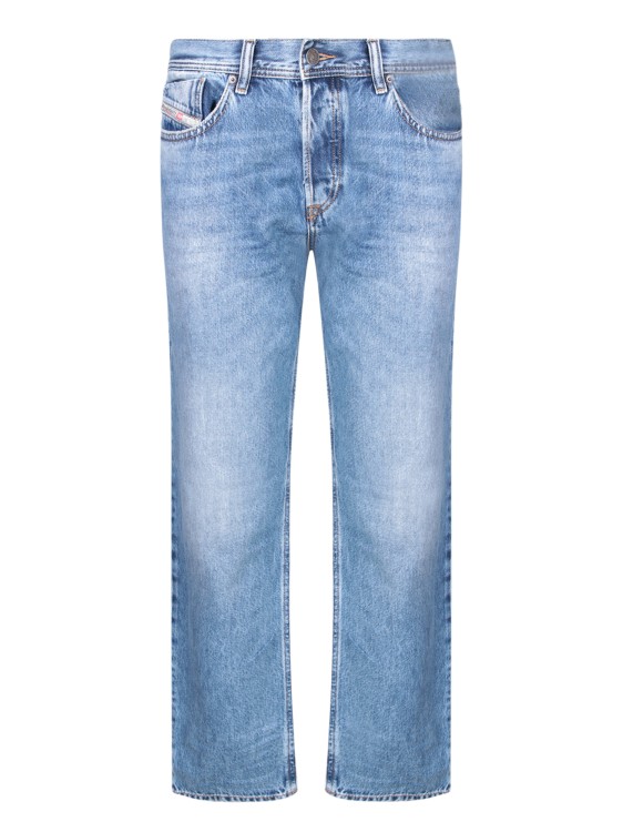 Diesel Tapared Leg Cotton-blend Jeans In Blue