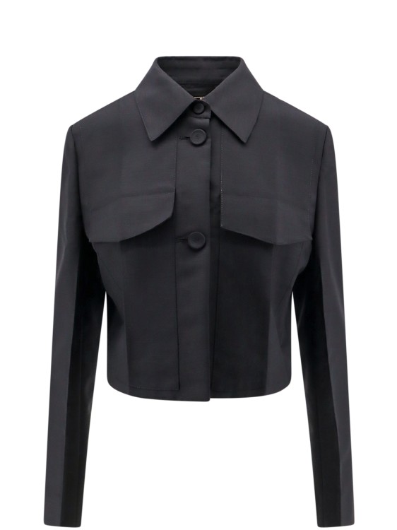 Shop Fendi Mohair Wool Shirt In Black