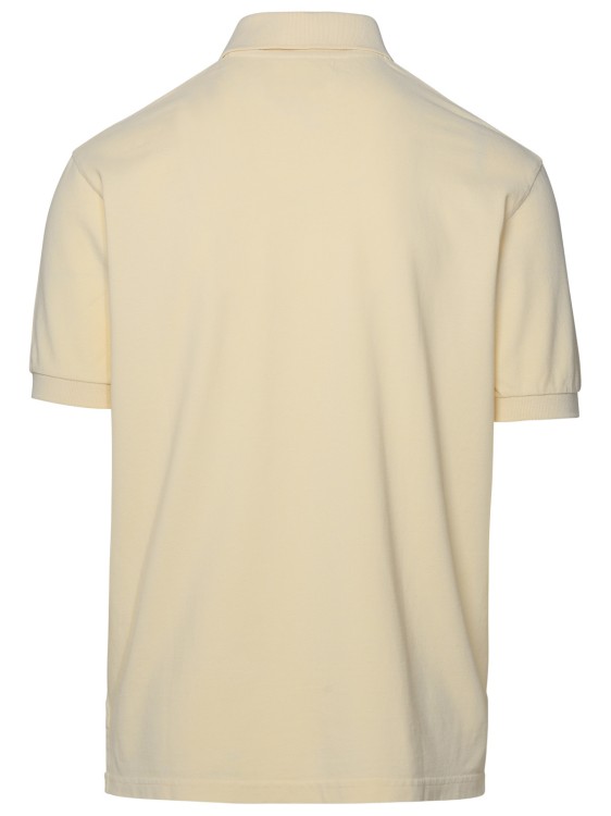 Shop Isabel Marant Ivory Cotton Polo Shirt In Neutrals
