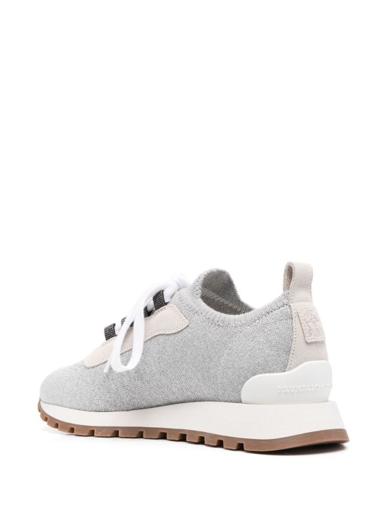 Shop Brunello Cucinelli Sock-style Ankle Sneakers In White