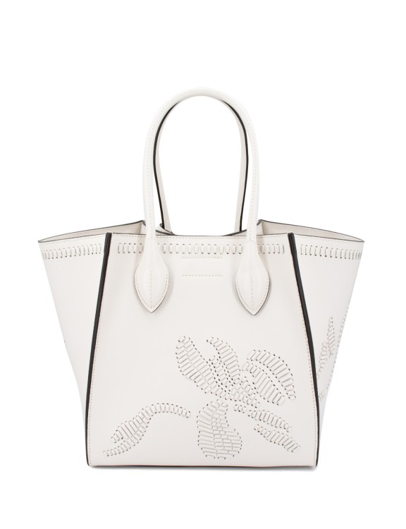 Shop Ermanno Scervino Maggie Bag In Smooth Leather In White