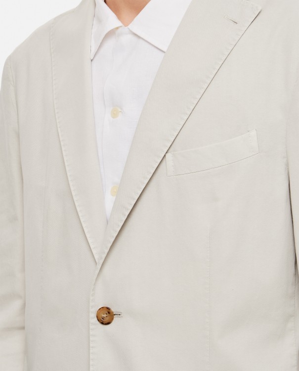 Shop Boglioli Single-breasted Jacket In White