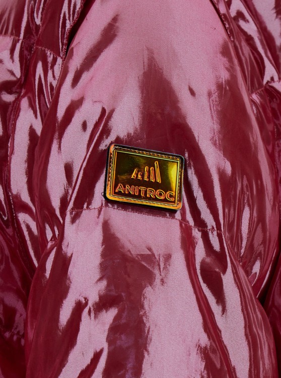Shop Anitroc Chiara' Oversized Red Down Jacket In Pink