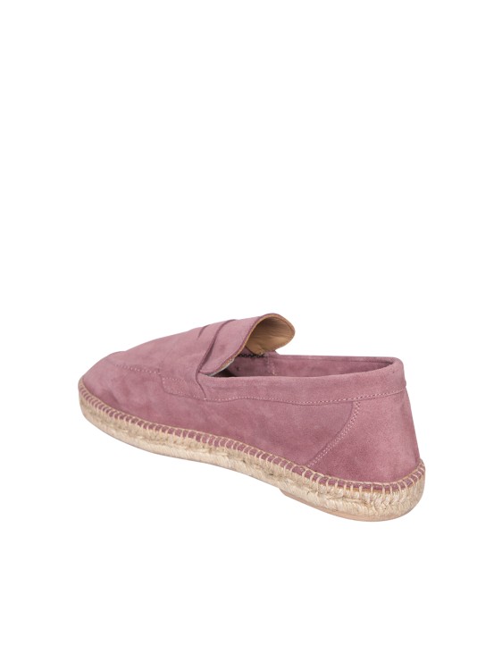 Shop Lardini Leather Espadrilles In Pink