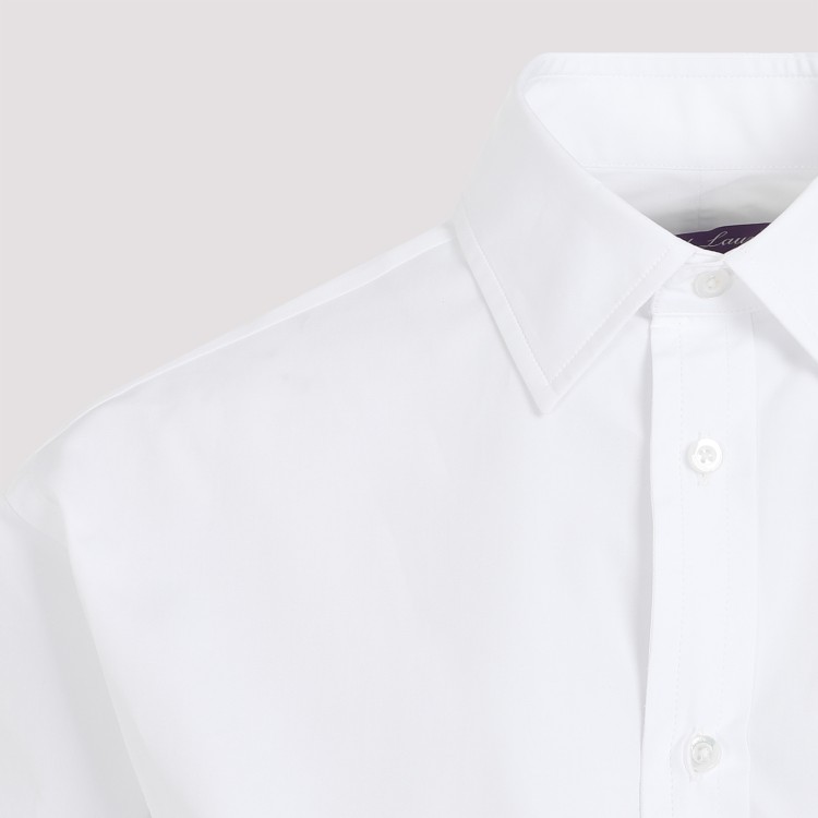 Shop Polo Ralph Lauren Adrien Ls White Cotton Shirt