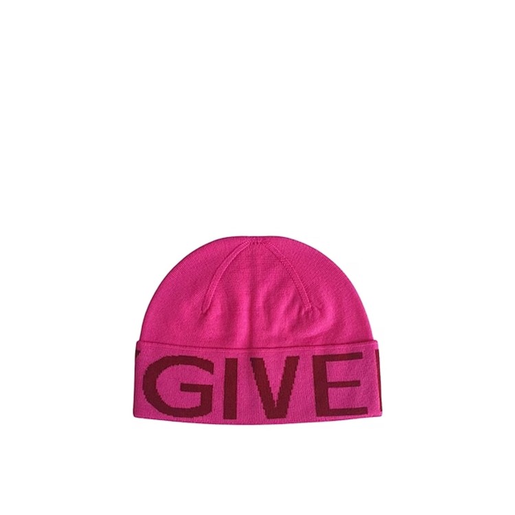 Shop Givenchy Wool Logo Hat In Pink