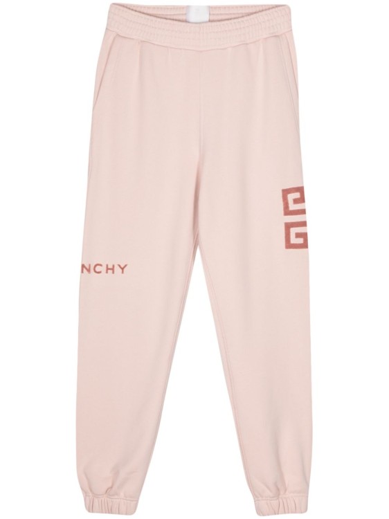 Shop Givenchy Blush Pink Brushed Cotton Joggers