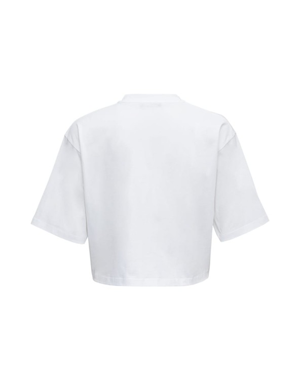 Shop Balmain Pure Cotton T-shirt In White