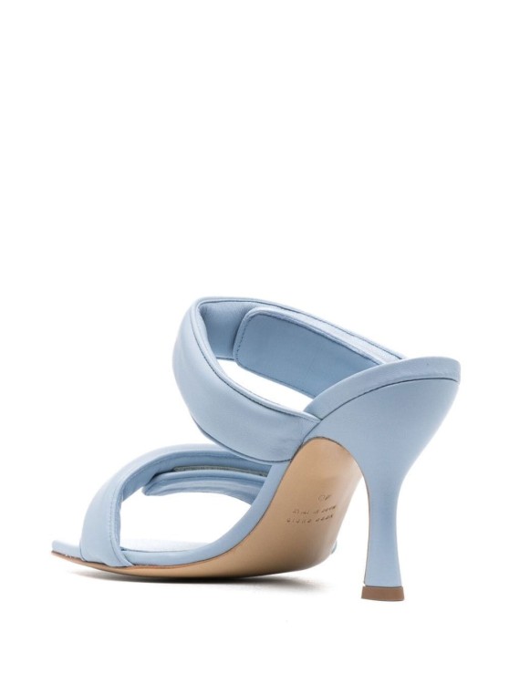 Shop Gia Borghini Light-blue Perni X Pernille Sandals In Leather