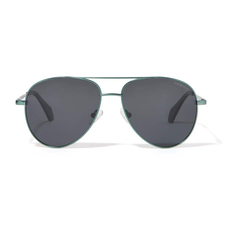 Roderer James Aviator 'limited Edition' Polarized Sunglasses - Green / Black In Grey