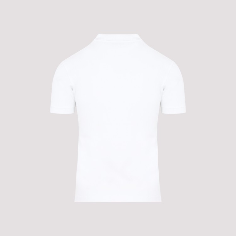 Shop Comme Des Garçons White Cotton Polo T-shirt