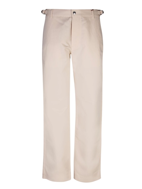Shop Jacquemus Linen And Cotton Trousers In Neutrals