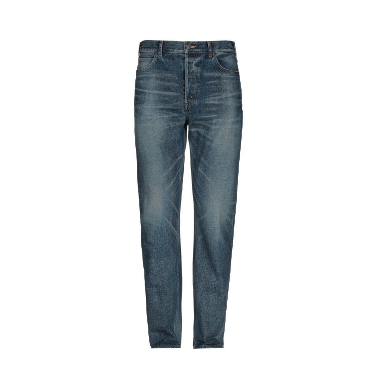 Shop Celine Denim Jeans In Grey