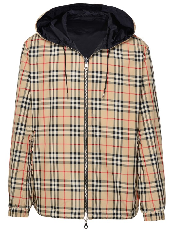 BURBERRY REVERSIBLE JACKET IN BEIGE POLYESTER