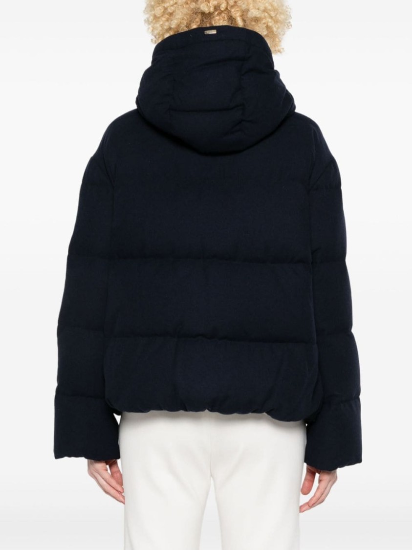Herno Navy Ultralight Bomber Jacket In Black