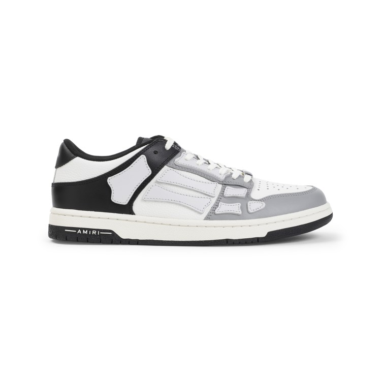 Amiri Multicolor Two-tone Skel Top Low Sneakers In White