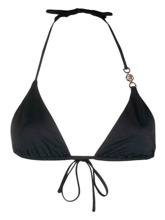 Shop Versace Medusa '95 Triangle Bikini Bra Black