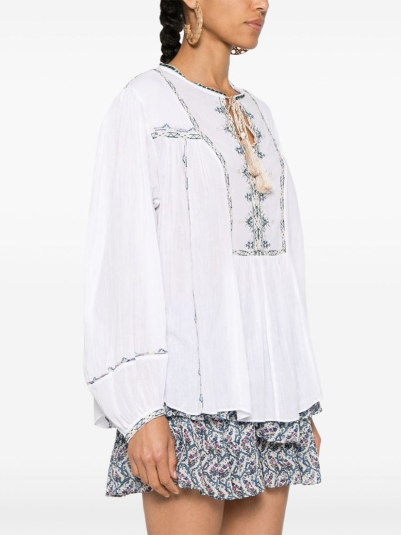 Isabel Marant Étoile Silekia Cotton Blouse In White