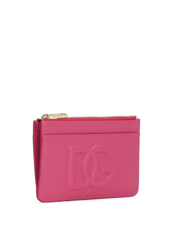 Shop Dolce & Gabbana Dg Logo Zip Purse In Pink