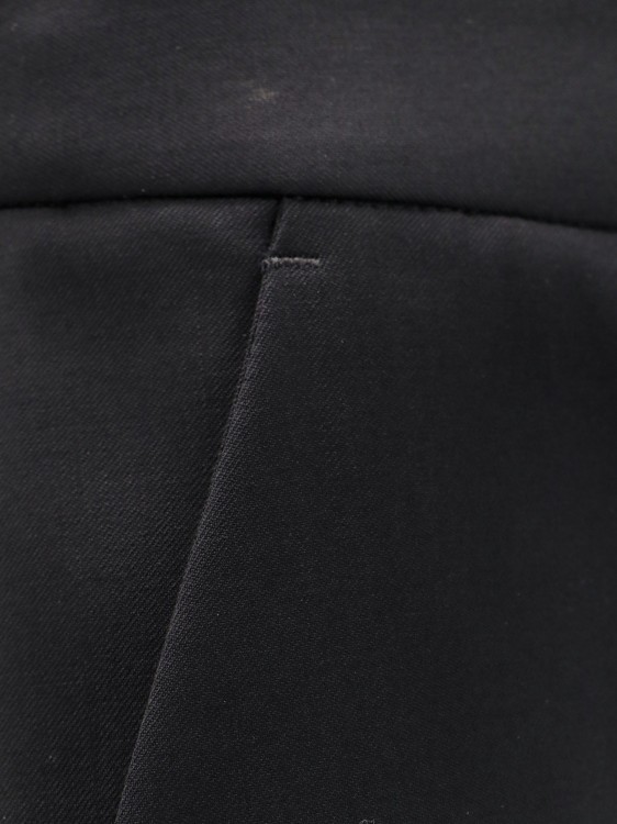 Shop Lardini Wool Trouser In Black