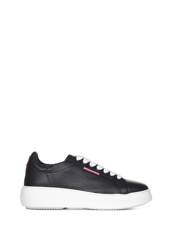 Dsquared2 Black Leather Low Sneakers
