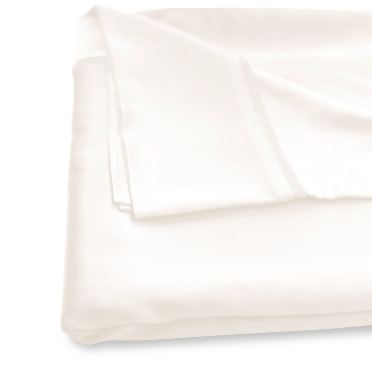 Shop Mayfairsilk Ivory Pure Silk Flat Sheet In White