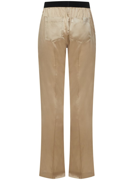 Shop Tom Ford Nude-colored Silk Satin Pajama Pants In Neutrals