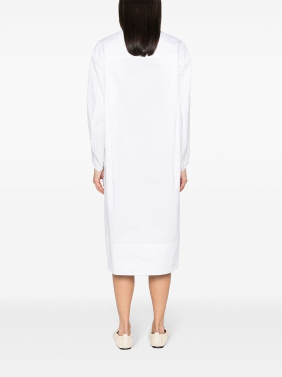 Shop Khaite White Cotton Dress