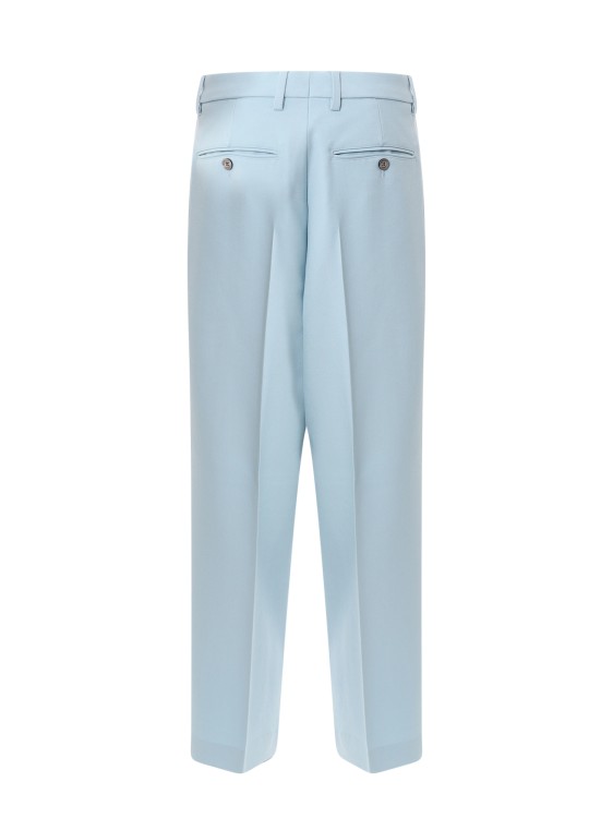 Shop Ami Alexandre Mattiussi Virgin Wool Trouser In Blue