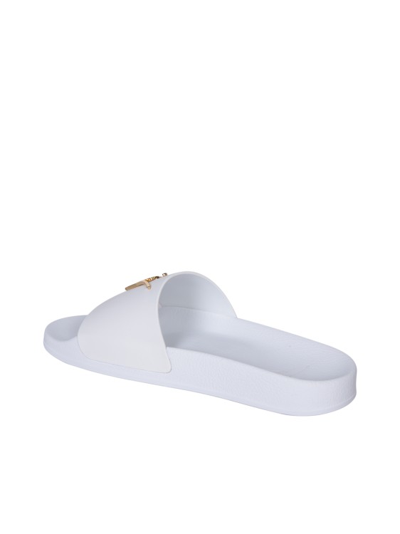 Shop Giuseppe Zanotti Rubber Slides In White