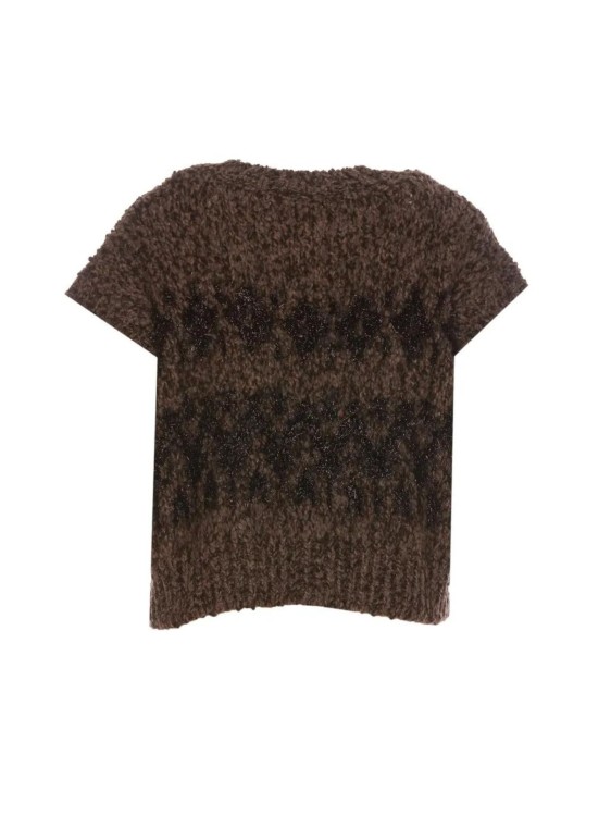 Shop Roberto Collina Short-sleeved Sweater In Brown