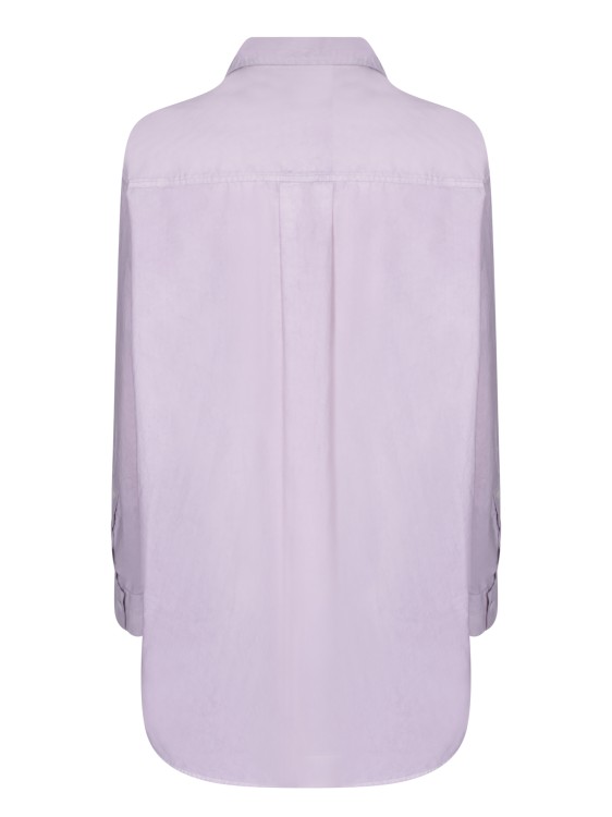 Shop Quira Oversized Light Fabric Shirt In Purple