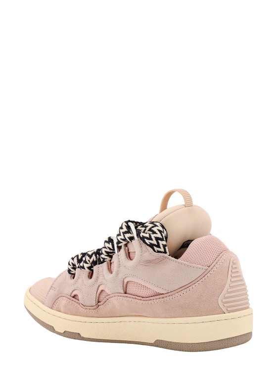 Shop Lanvin Suede And Mesh Sneakers In Pink