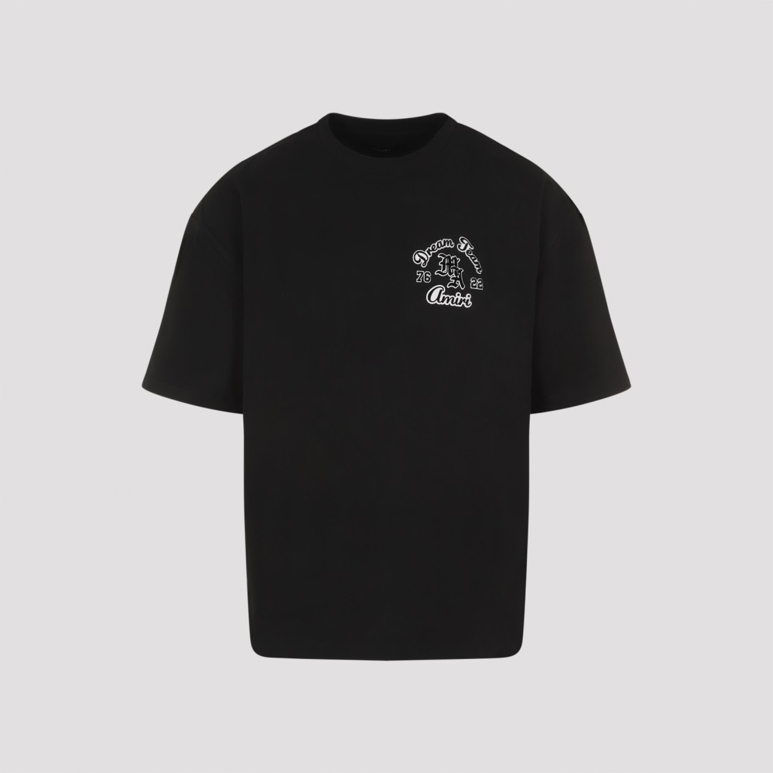 Shop Amiri Black Cotton Dream Team Oversized Tee