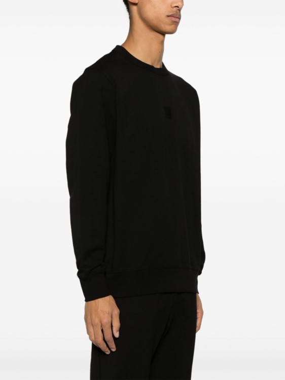 Shop C.p. Company Crewneck Sweatshirt In Black