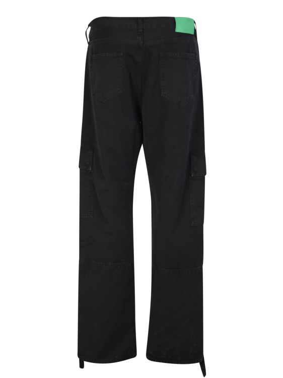 Shop Off-white Straight-leg Cargo-style Pants In Black