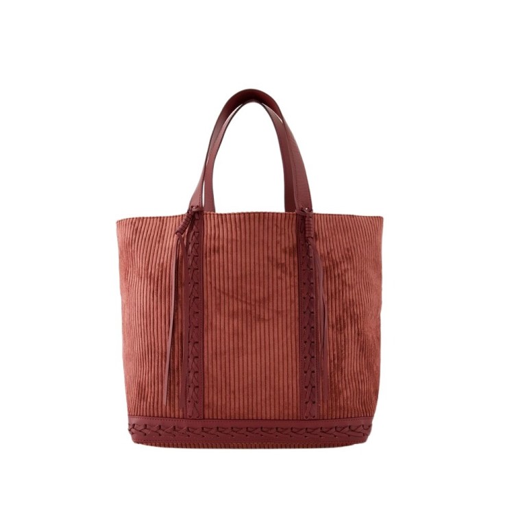 Shop Vanessa Bruno Tote L - Cotton - Rosewood In Brown