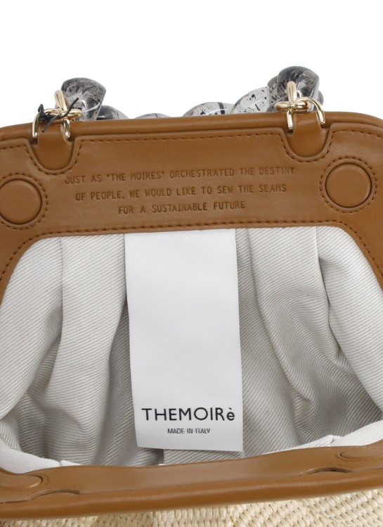 Shop Themoirè Tia Straw Shoulder Bag In Neutrals